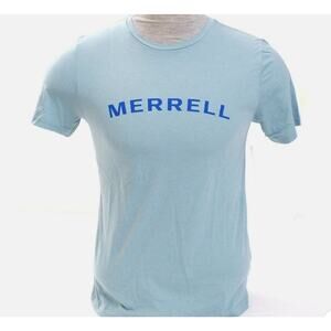 Merrell Slate Blue Signature Short Sleeve Tee T-Shirt Men's Large A003204